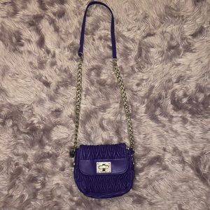 Purple crossbody bag